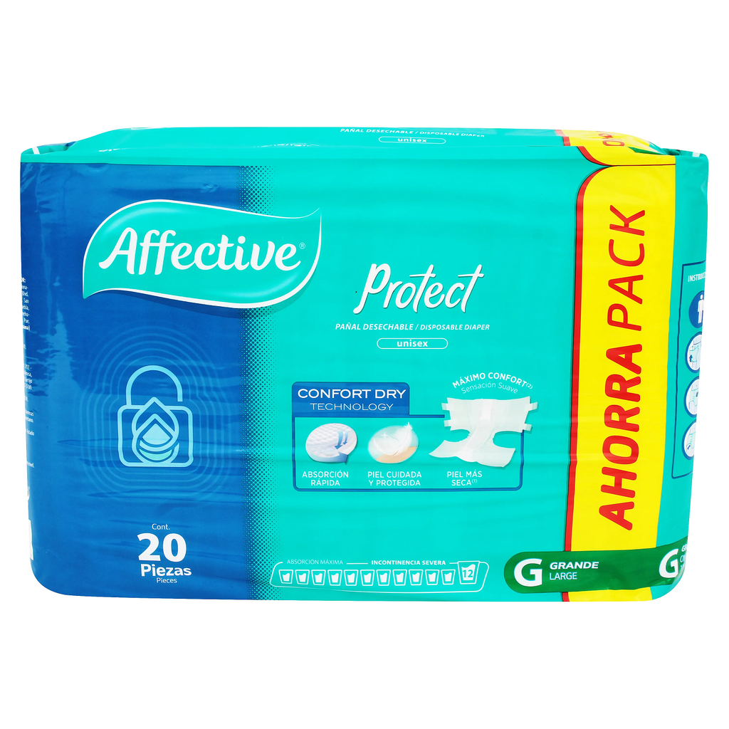 AFFECTIVE ACTIVE PAÑAL PROTECT G X 20 UNID***