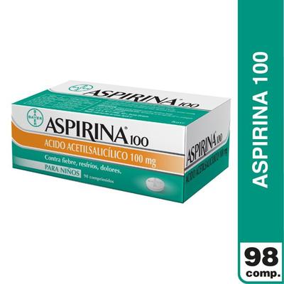 ASPIRINA 100 MG X 98 COMP (AC. ACETILSALICILICO) (PTM)
