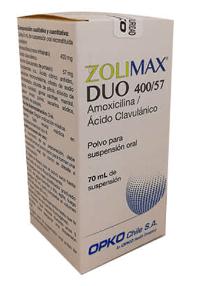 CENABAST AMOXI/ CLAVULANICO JARABE 400/57 X 70 ML (ZOLIMAX DUO)