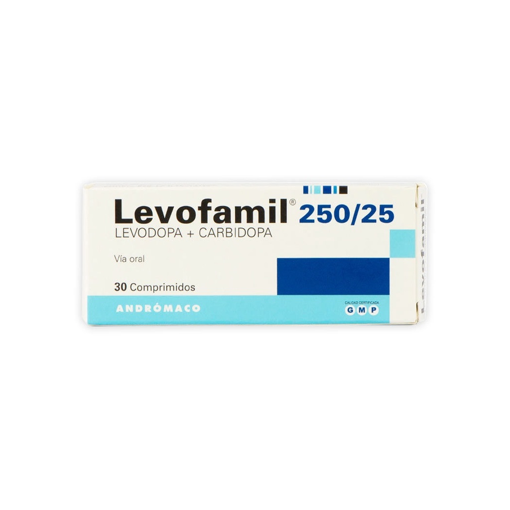 FRACCIONAMIENTO LEVOFAMIL 250/25 X 10 COMP (LEVODOPA/CARBIDOPA)