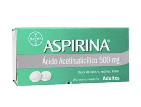 [900036] ASPIRINA 500 MG X  20 COMP (AC. ACETILSALICILICO) (PTM)