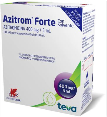 [902494] AZITROM FORTE 400 MG/5 ML X 20 ML (AZITROMICINA) CHS $4000***