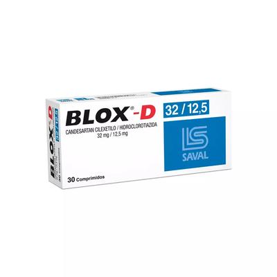 [1606244997141] BLOX-D 32/12,5 MG X 30 COMP (CANDESARTAN/HIDROCLOROTIAZIDA)