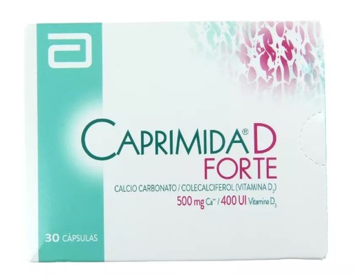 [902086] CAPRIMIDA-D FORTE X 30 CAPS (CALCIO 500 + VITAMINA D3 400 UI)