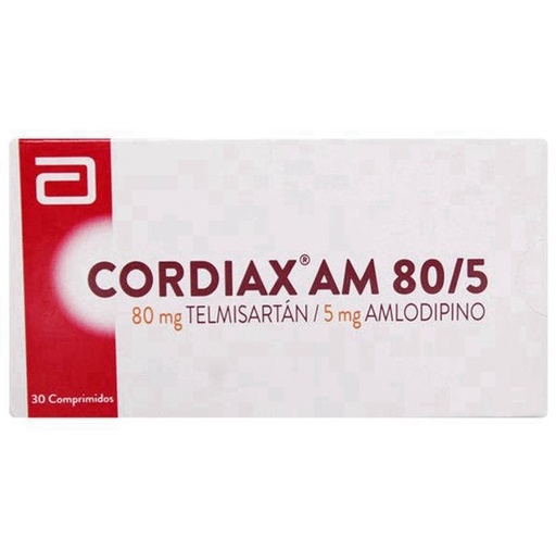 [905430] CORDIAX AM 80/5 X 30 COMP (TELMISARTAN/AMLODIPINO) ***