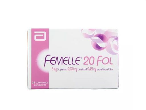 [903018] FEMELLE 20 FOL X 28 COMP (DROSPIRENONA/ETINILESTRADIOL) (RS:30) (SM:50)(HORM)