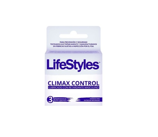 [7804918450246] LIFESTYLES PRESERVATIVOS CLIMAX CONTROL X  3 UNID