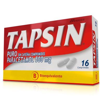 [902246] TAPSIN 500 MG PP SIN CAFEINA X 16 COMP (PTM)