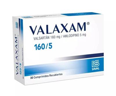[1562689750299] VALAXAM 160/5 X 30 COMP REC. (VALSARTAN/AMLODIPINO)