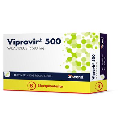 [7804650883425] VIPROVIR 500 MG X 10 COMP (VALACICLOVIR) (PTM)