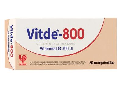 [902305] VITDE 800 UI X 30 COMP (VITAMINA D3-COLECALCIFEROL)
