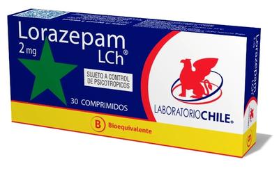 LORAZEPAM 2 MG LCH X 30 COMP (PSICO) (PTM) (GENER)