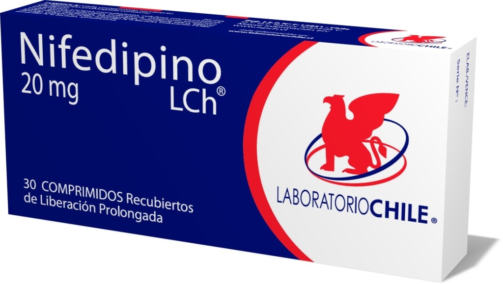 NIFEDIPINO 20 MG LP LCH X 30 COMP (GENER) (PTM)***