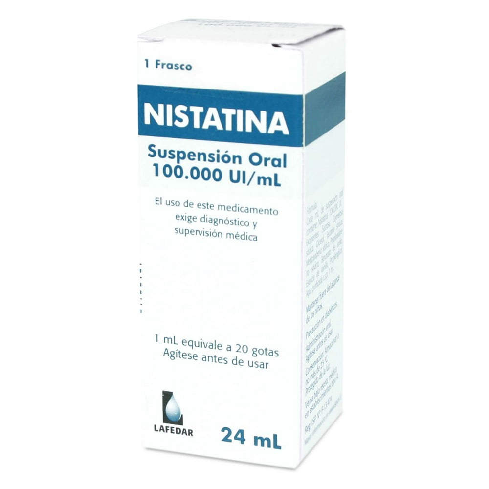 NISTATINA 100.000 UI/ML SUSP ORAL X 24 ML (PTM) (GENER)