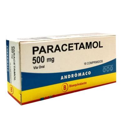 PARACETAMOL 500 MG ANDR X 16 COMP (GENER) (PTM)