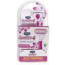 SCHICK PRESTOBARBA QUATTRO 4  SENSIBLE  MUJER X 1 UNID