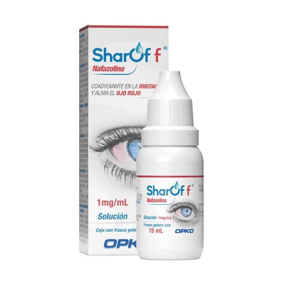 SHAROF F SOL OFTALMICA 0,012 % X 15 ML (NAFAZOLINA)***