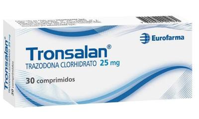 TRONSALAN  25 MG X 30 COMP (TRAZODONA)***