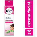 VEET CREMA FACIAL DEPILATORIA P/SENSIBLE SILKY FRESH X 30 ML