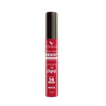 VOGUE LABIAL LIQUIDO RESIST LARGA DURACION DECIDIDA X 3 ML (PERF)