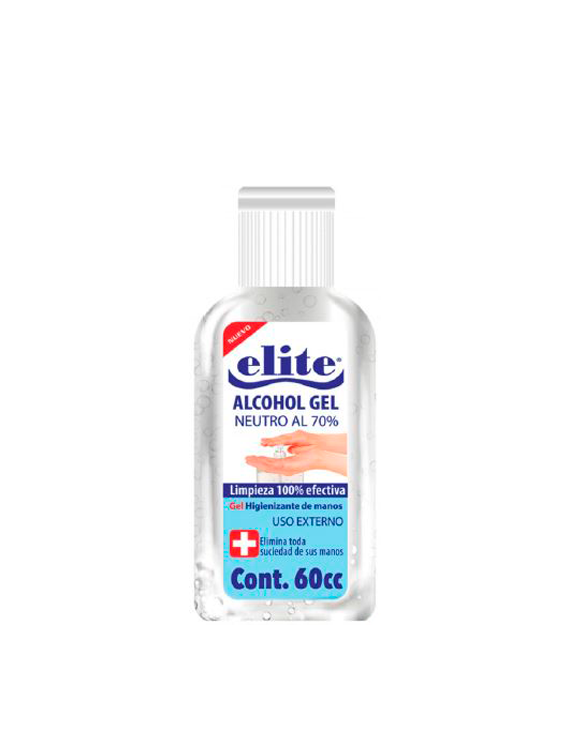 ALCOHOL GEL 70° 60 ML ELITE