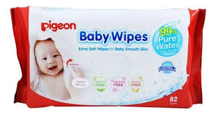 PIGEON BABY WIPES TOALLITAS HUMEDAS 99,9% AGUA X 82 UNID