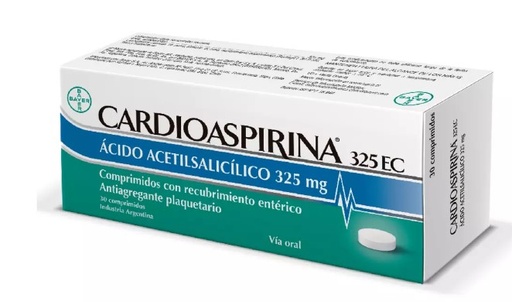 [902299] CARDIOASPIRINA 325 MG X 30 COMP (AC. ACETILSALICILICO)