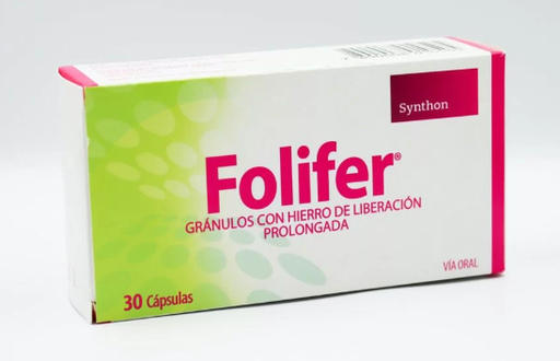[901035] FOLIFER X 30 CAPS (HIERRO/VIT C/FOLICO)