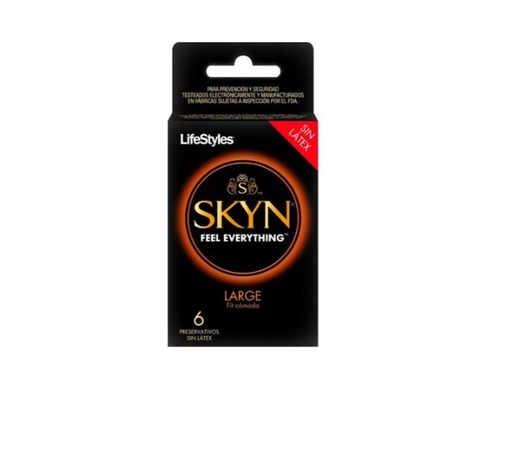 [7804918451830] LIFESTYLES PRESERVATIVO SKYN LARGE X 6 UNID
