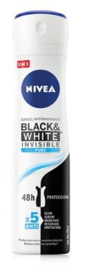 [4005900036605] NIVEA DESOD SPRAY WOMEN BLACK & WHITE PURE (CELESTE) 150 ML