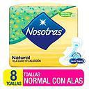 [901724] NOSOTRAS TOALLA NATURAL TELA SUAVE X 8 UNID***
