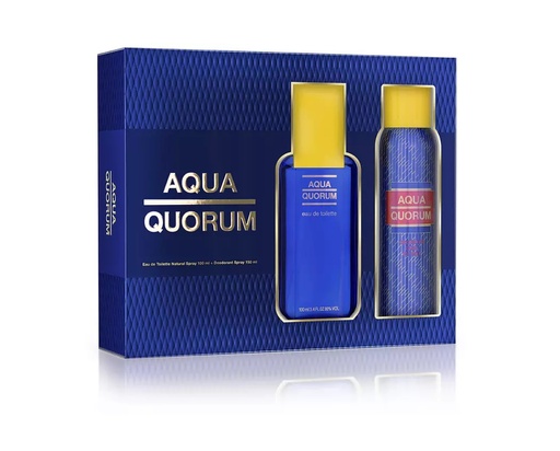 [1591304108305] PACK AQUA QUORUM EDT 100 ML + DESOD 150 ML