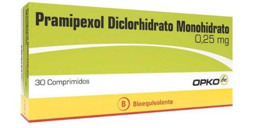 [78046208318451] PRAMIPEXOL 0,25 MG OPKO X 30 COMP (GENER)