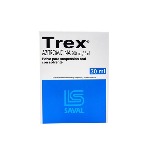 [7800060409248] TREX JARABE 200 MG/5 ML X 30 ML (AZITROMICINA)