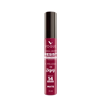 VOGUE LABIAL LIQUIDO RESIST LARGA DURACION VALIENTE X 3 ML (PERF)***