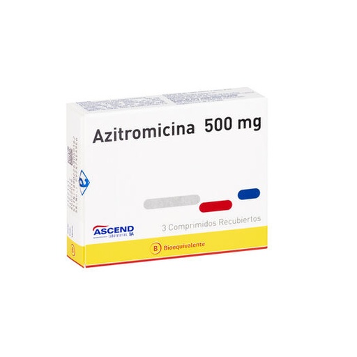 AZITROMICINA 500 MG ASCEND X 3 COMP (GENER) (PTM)