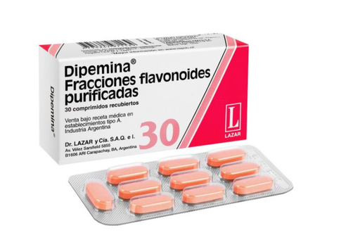 DIPEMINA 500 MG X 30 COMP (DIOSMINA/HESPERIDINA)
