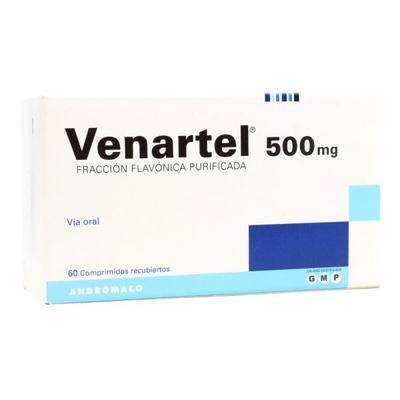 VENARTEL 500 MG X 60 COMP (DIOSMINA/HESPERIDINA)