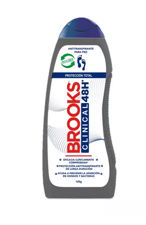 BROOKS S CLINICAL 48H TALCO PIES X 120 GR (FRAXI)