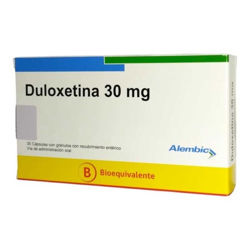 DULOXETINA 30 MG ALEMBIC X 30 CAPS (GENER)
