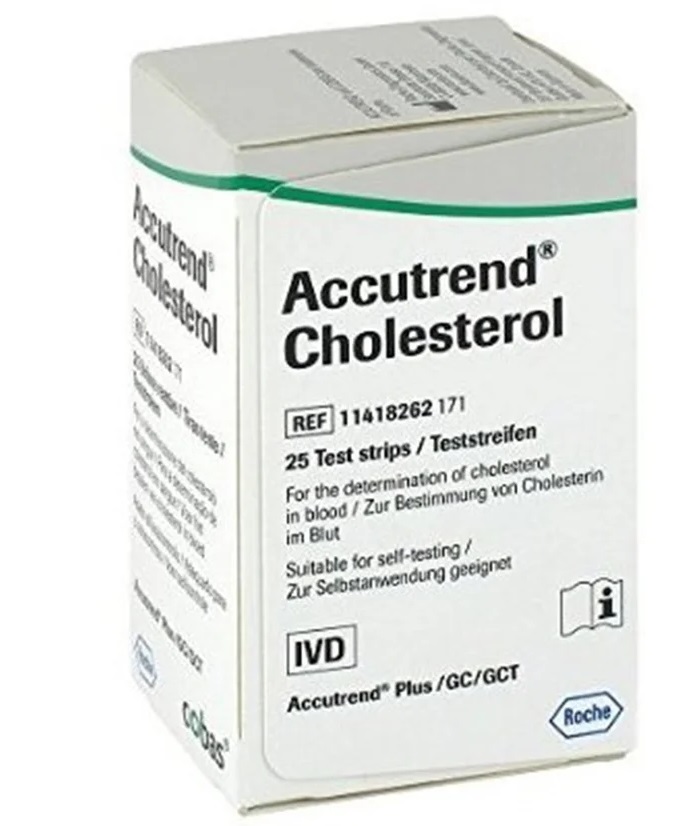 ACCUTREND COLESTEROL TIRAS X 25 UN