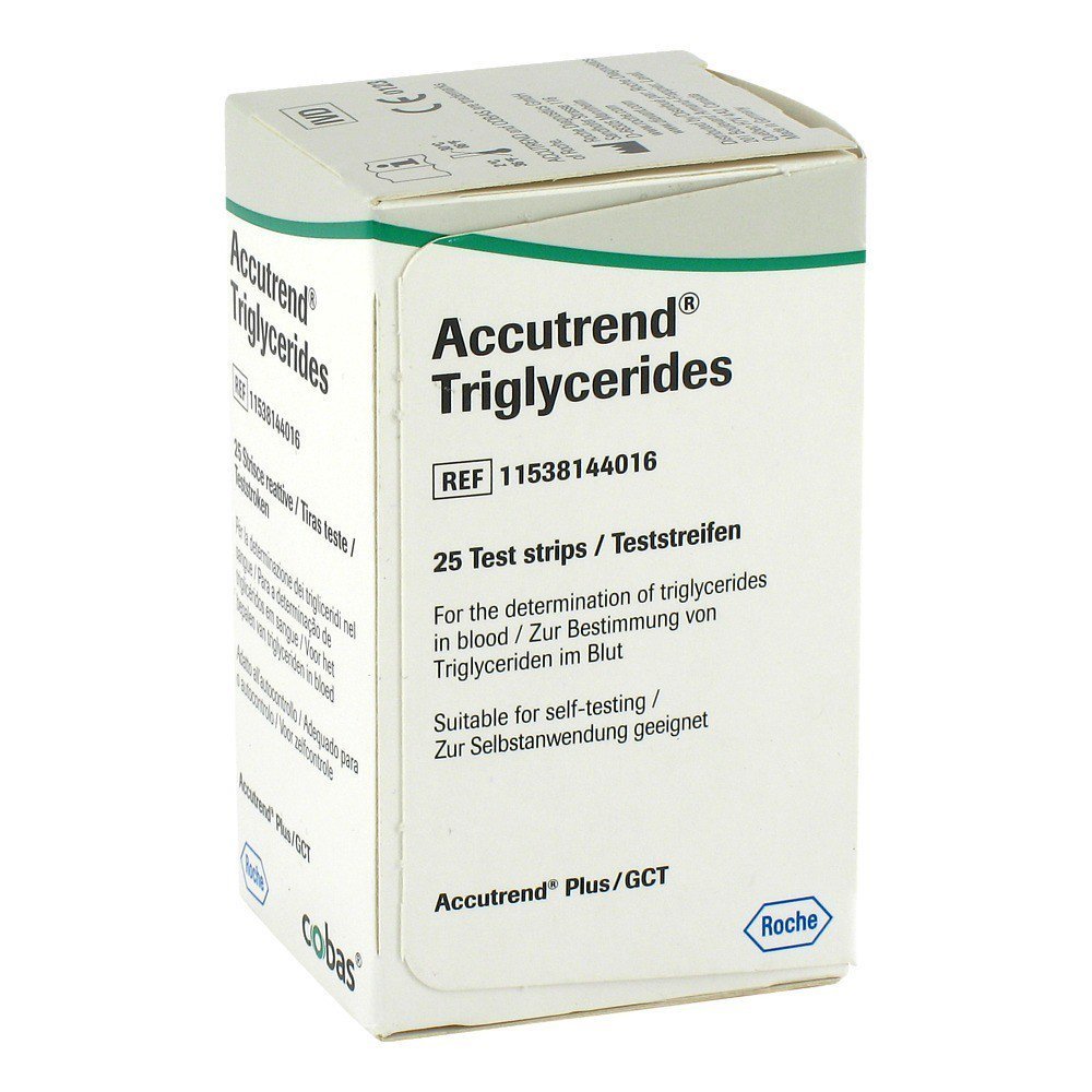 ACCUTREND TRIGLICERIDOS TIRAS X 25 UN