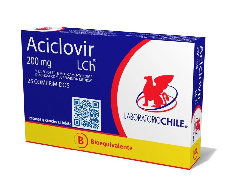 ACICLOVIR 200 MG LCH X 25 COMP (GENER) (PTM)