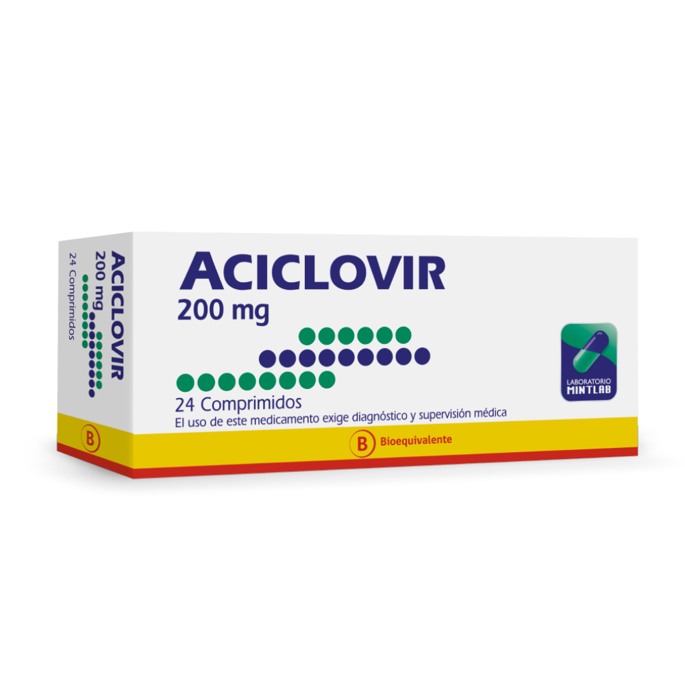 ACICLOVIR 200 MG MINTLAB X 24 COMP (GENER) (PTM)