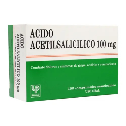 ACIDO ACETILSALICILICO 100 MG PASTEUR X 100 COMP (GENER) (PTM)