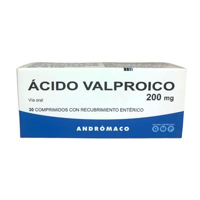 ACIDO VALPROICO 200 MG ANDR X 30 COMP (GENER) (PTM) FECHA DE VENCIMIENTO NOVIEMBRE 2026