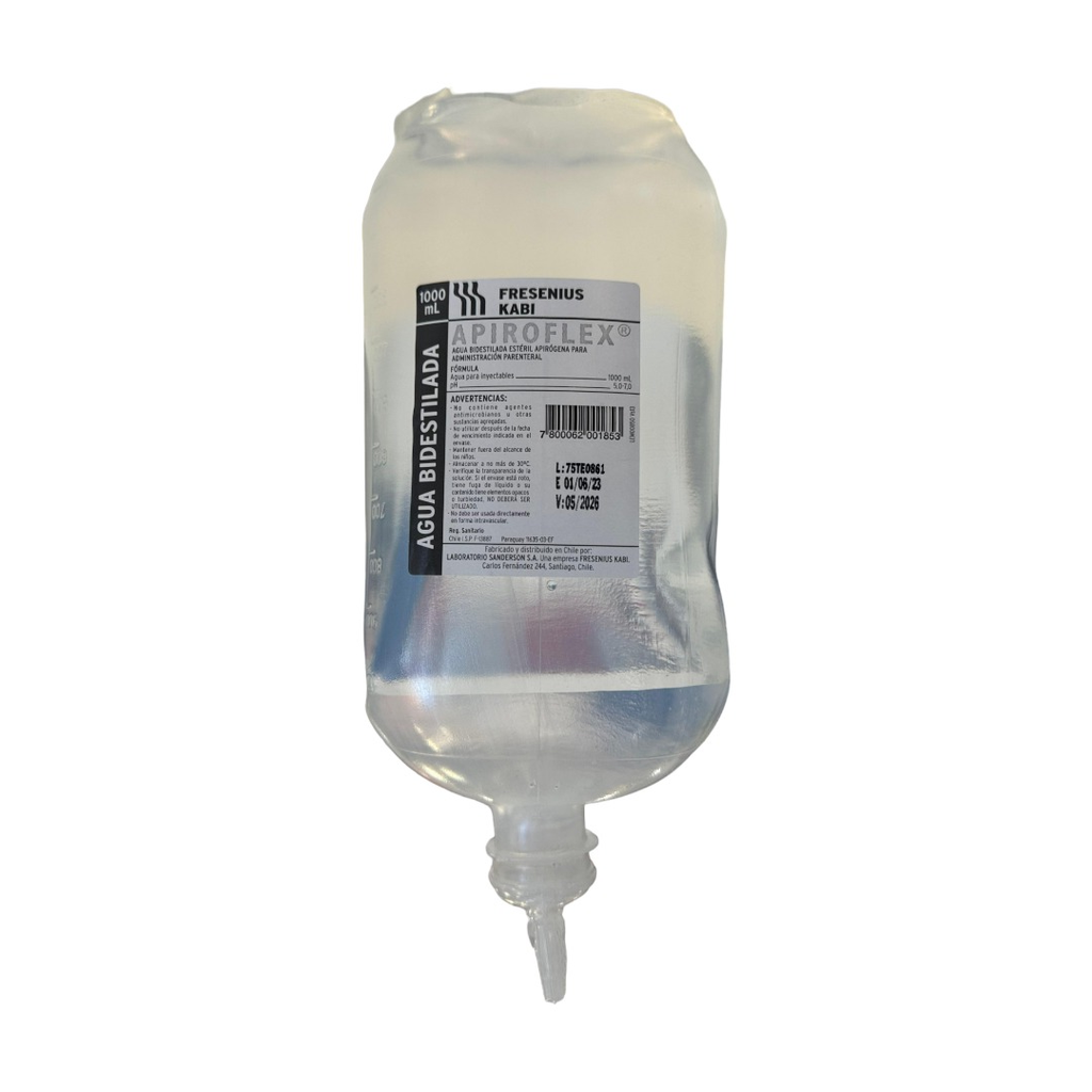 AGUA BIDESTILADA MATRAZ X 1000 ML (AGUA ESTERIL)