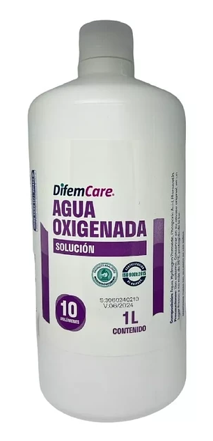 AGUA OXIGENADA 10 VOL X 1000 ML DIPEROX / DIFEMCARE
