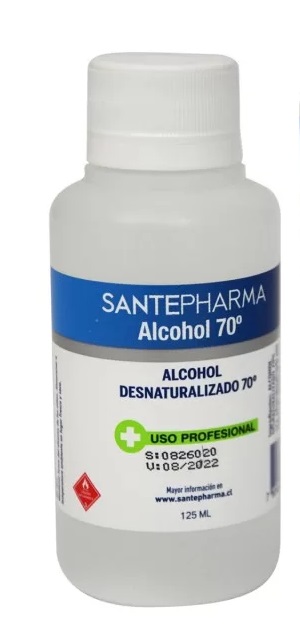 ALCOHOL 70° X 125 ML SANTEPHARMA