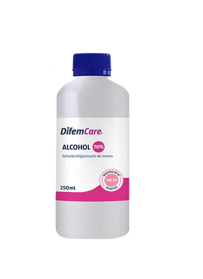 ALCOHOL 70° X 250 ML DIFEM CARE